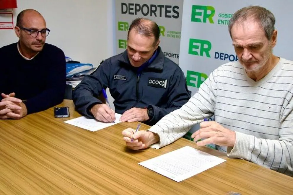 La Provincia formalizó un acuerdo para fortalecer la producción de material deportivo y el trabajo conjunto