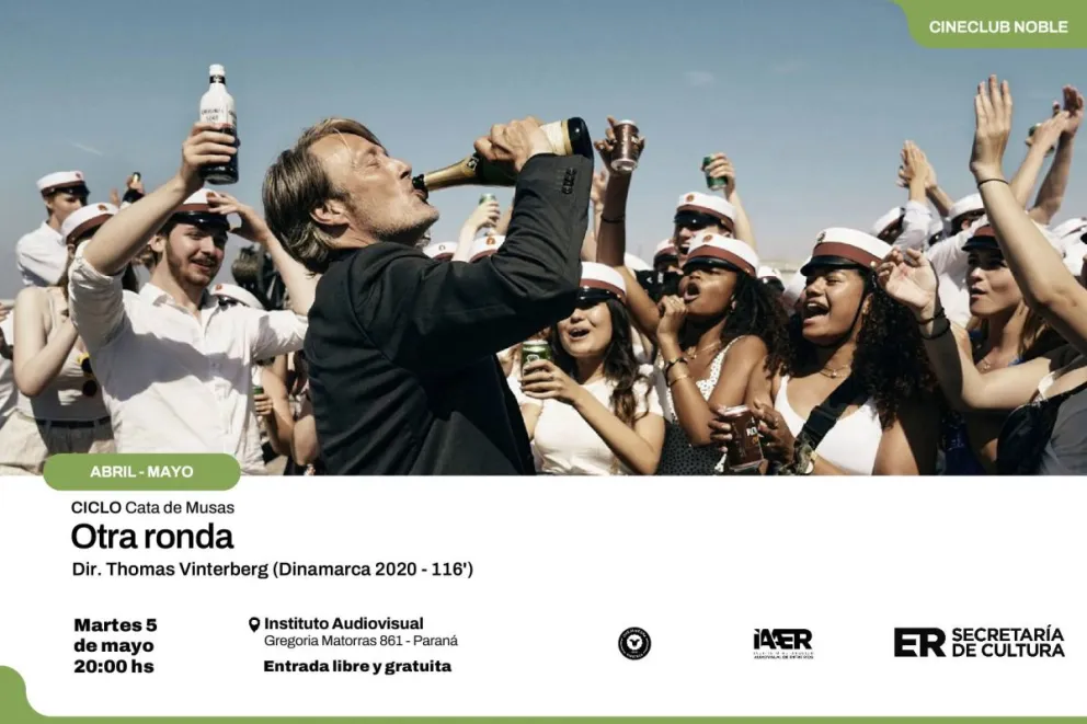 El martes proyectarán “Otra ronda” en el Cineclub