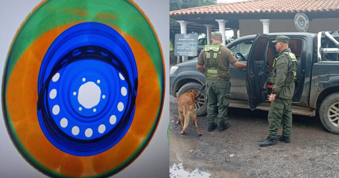 Traficaban más de 10 kilos de marihuana ocultos en un rueda de una camioneta y fueron capturados en FormosaUno de los detenidos tenía un pedido de captura activo vigente desde 2019