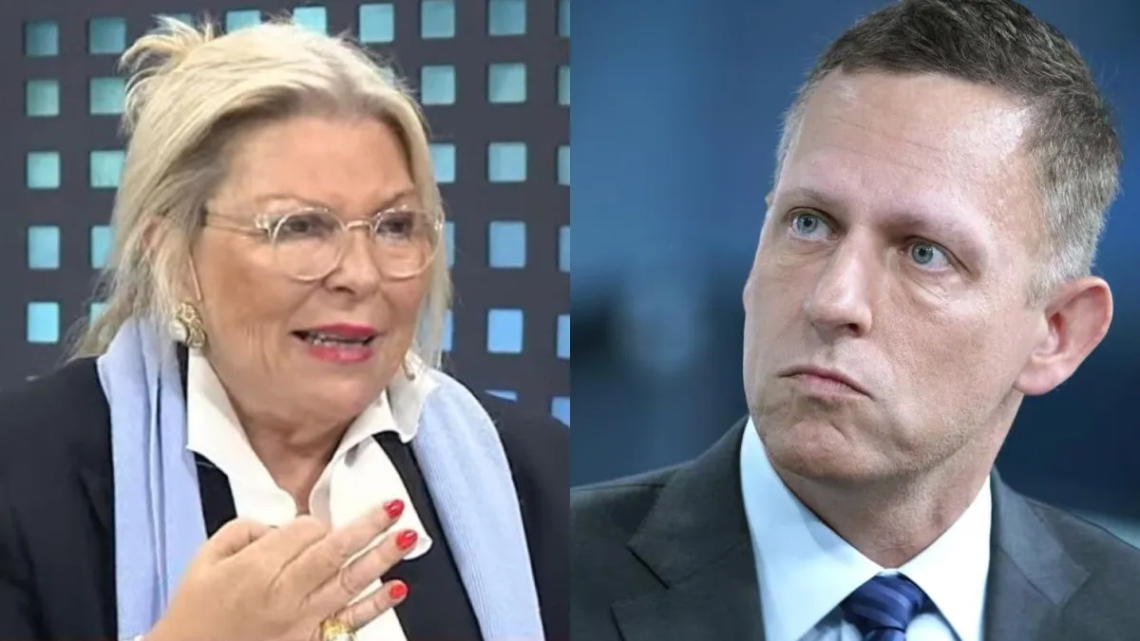 Elisa Carrió cuestionó la visita de Peter Thiel y advirtió sobre su influencia en la Argentina