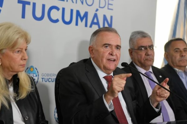 El gobernador de Tucumán rechazó la reforma electoral que presentó el Gobierno