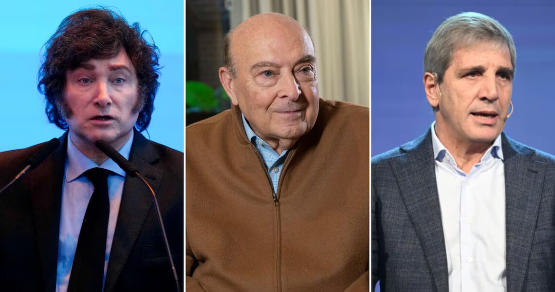 “Terminaste imponiendo un corralito”: Milei y Caputo cruzaron a Cavallo por pedir la eliminación del cepo cambiarioEl presidente y el ministro de Economía cuestionaron la receta del exfuncionario para bajar el riesgo país y acumular reservas, y lo acusaron de “hacer culto de violar la propiedad privada”