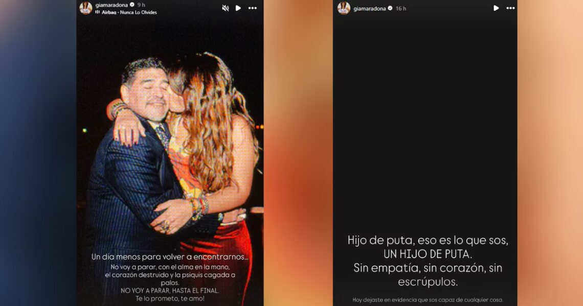 “Eso es lo que sos”: el duro mensaje de Gianinna Maradona a Leopoldo Luque luego de que mostrara la autopsia de Diego frente a ellaEl escándalo ocurrió este jueves en la audiencia del juicio por la muerte del Diez. Ella se descompensó. El neurocirujano afirmó que fue sin querer y los jueces le creyeron
