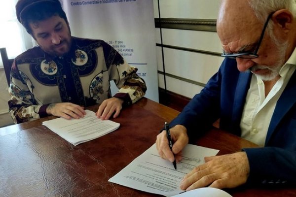 El Centro Comercial de Paraná firmó un convenio con el Instituto en Economía del Conocimiento