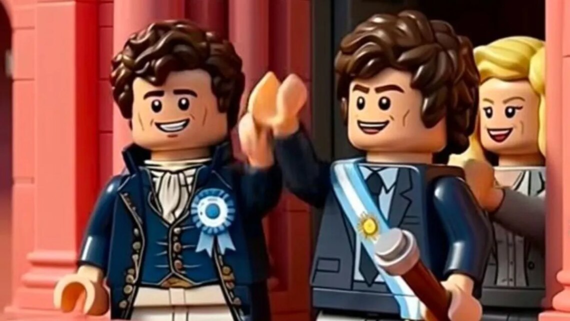 Javier Milei sorprendió al 25 de Mayo con un video “estilo lego” dedicado a Manuel Belgrano