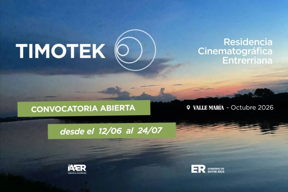 Convocan a cineastas entrerrianos para participar de la Residencia Timotek 2026