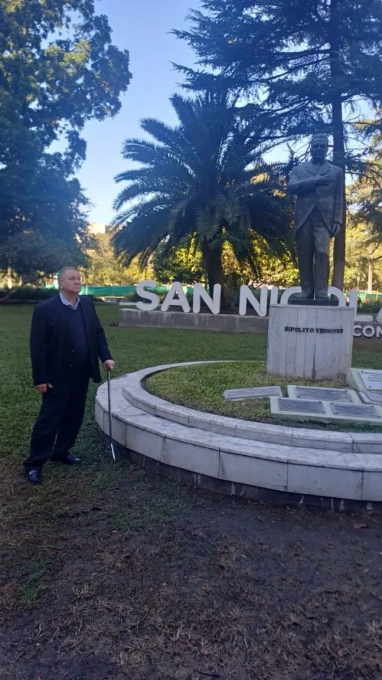 El diputado provincial Fabián Rogel recordó a Belgrano y a Irigoyen el Día de la Bandera