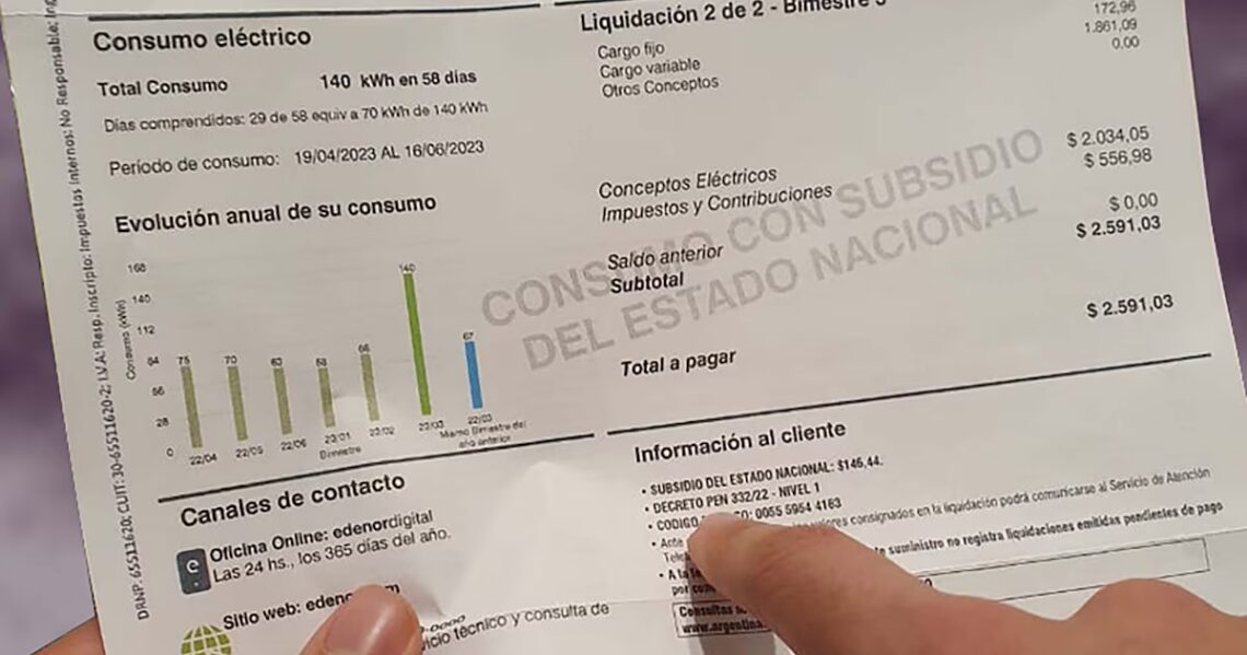 Pese a la suba de tarifas, un usuario con subsidios paga en promedio solo el 32% del costo real de la electricidadEl resto del costo se financia a través de fondos públicos. Más de la mitad de los usuarios acceden actualmente a algún nivel de ayuda estatal, aunque el beneficio varía según el consumo y la segmentación vigentePor Lola Loustalot